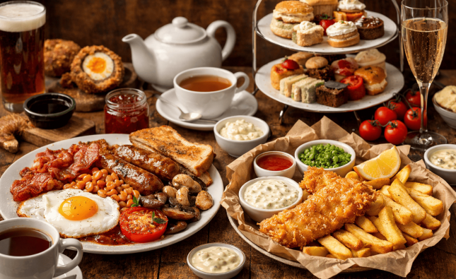 Culinaire reis door Engeland ontdek de smaken van het Verenigd Koninkrijk